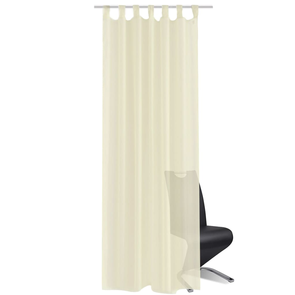 Vidaxl Vorhangcreme 140x175 cm (2 Stücke)
