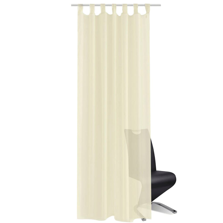 Vidaxl Vorhangcreme 140x245 cm (2 Stücke)