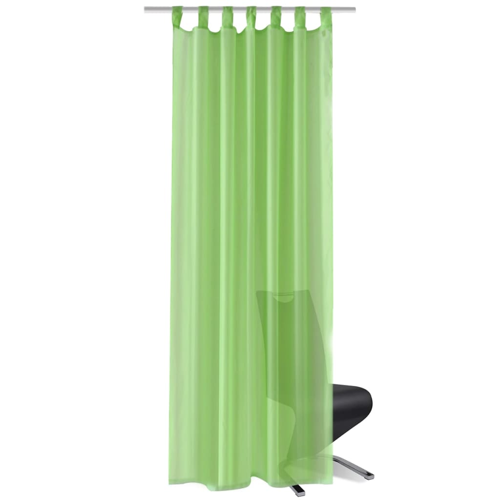 VIDAXL -Vorhang APPPERGROEN 140 x 225 cm (2 Stücke)