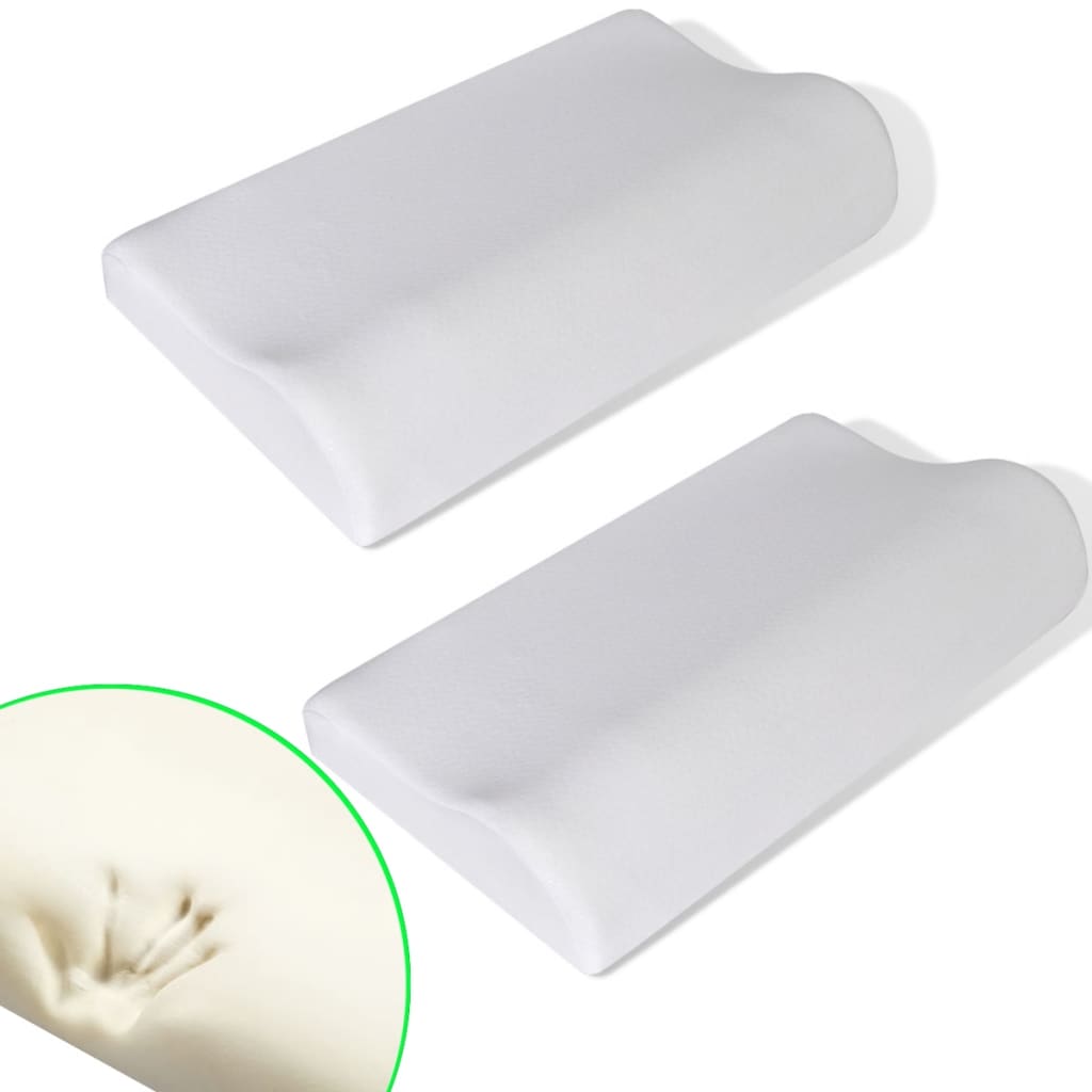 Vidaxl orthopädische Kissen 2-teilig Set