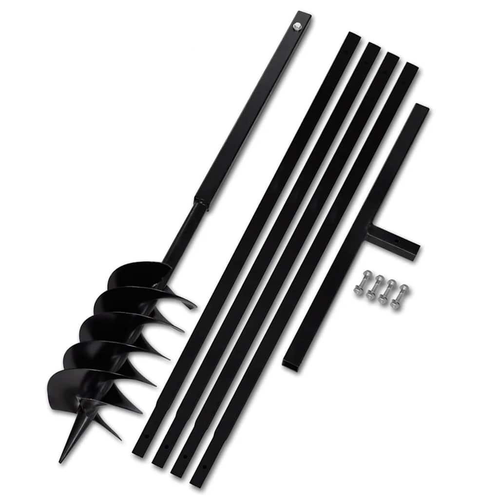 VIDAXL MOREPRILE mit Griff 150 mm und Verlängerungen 5 m Stahl