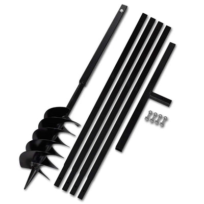 VIDAXL MOREPRILE mit Griff 150 mm und Verlängerungen 5 m Stahl