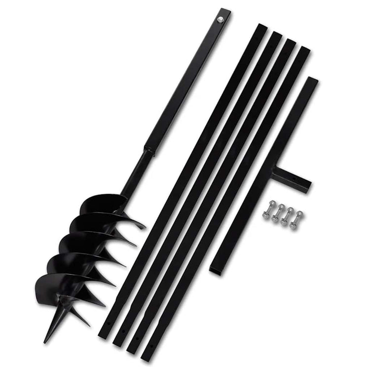 VIDAXL MOREPRILE mit Griff 150 mm und Verlängerungen 5 m Stahl