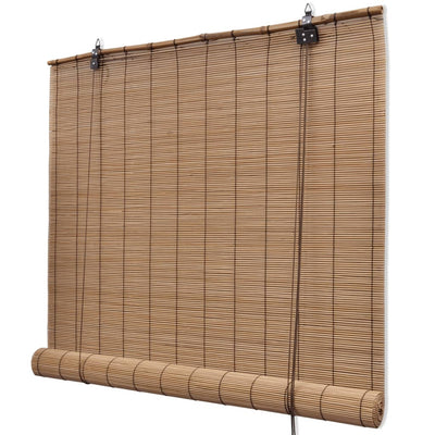 Vidaxl Roller Blind 120x160 cm Bambusbraun