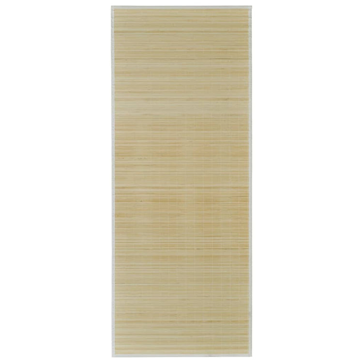 Vidaxl Teppich rechteckig 80x300 cm Bambus natürlich