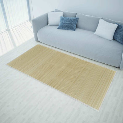 Vidaxl Teppich rechteckig 120x180 cm Bambus Natural