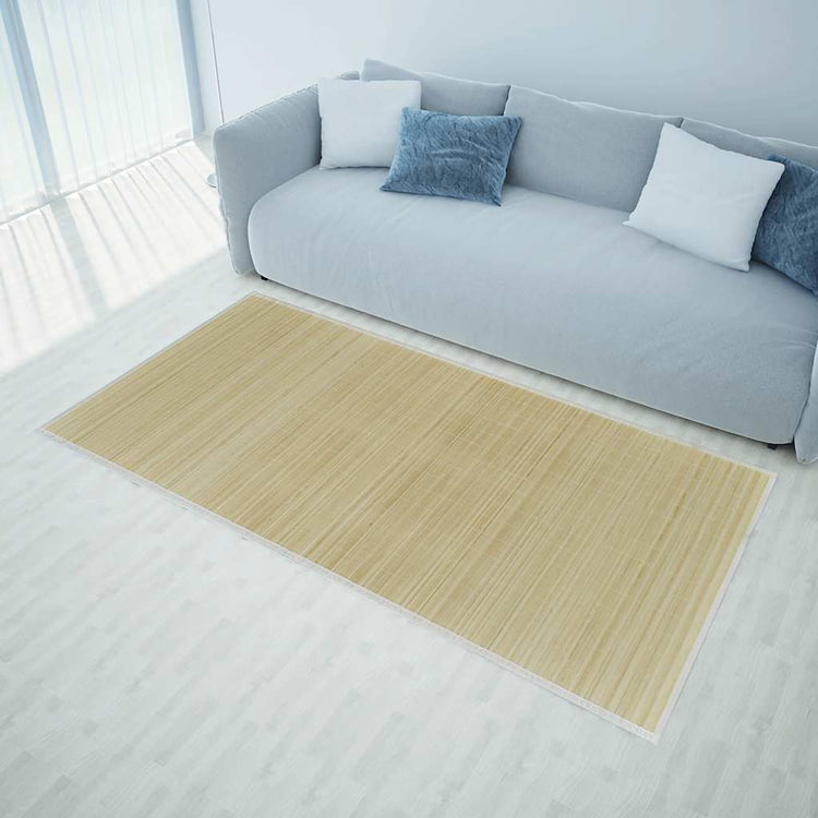Vidaxl Teppich rechteckig 120x180 cm Bambus Natural