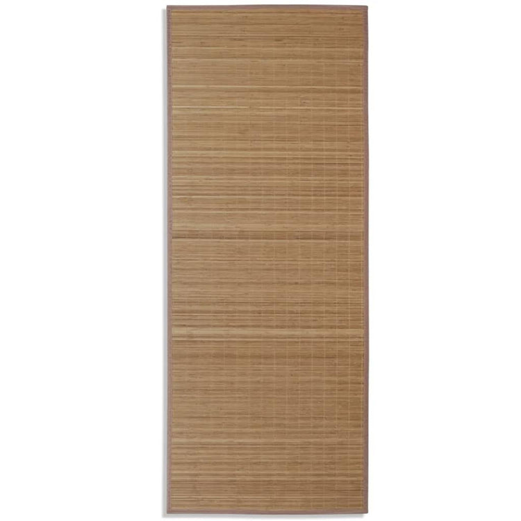 Vidaxl Teppich rechteckig 80x200 cm Bambusbraun