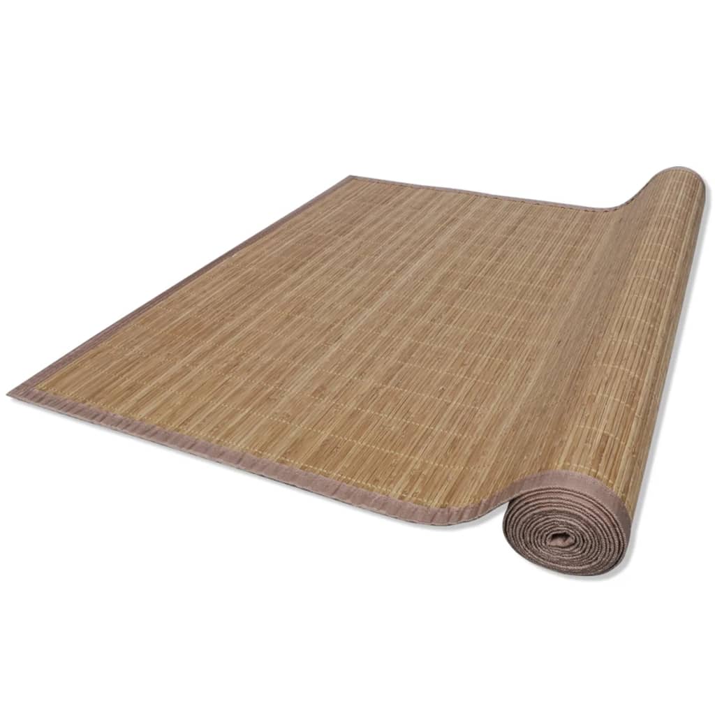 Vidaxl Teppich rechteckig 80x200 cm Bambusbraun