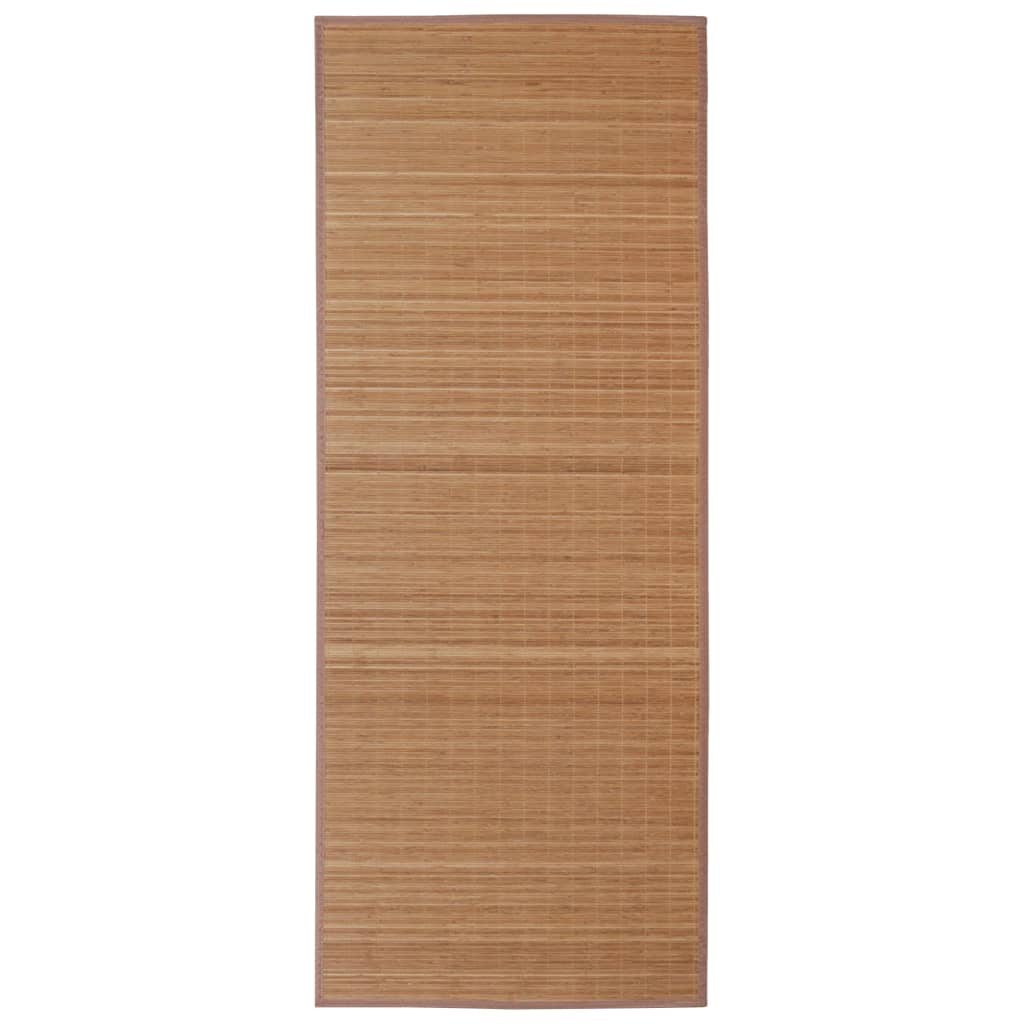 Vidaxl Teppich rechteckig 80x300 cm Bambusbraun