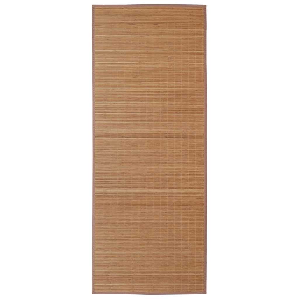 Vidaxl Teppich rechteckig 120 x 180 cm Bambusbraun