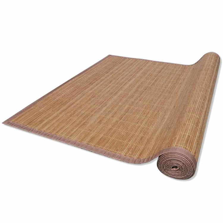 Vidaxl Teppich rechteckig 120 x 180 cm Bambusbraun