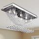 VIDAXL -Deckenlampe mit glitzerndem Glas Kristallperlen 8xg9 29 cm