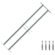 VIDAXL-Fensterschutzschutz mit 2 Cross-Rods 700-1050 mm einstellbar
