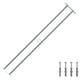 VIDAXL-Fensterschutzschutz mit 2 Cross-Rods 1000-1500 mm einstellbar