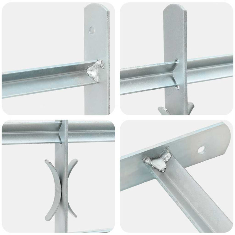 VIDAXL-Fensterschutzschutz mit 2 Cross-Rods 1000-1500 mm einstellbar