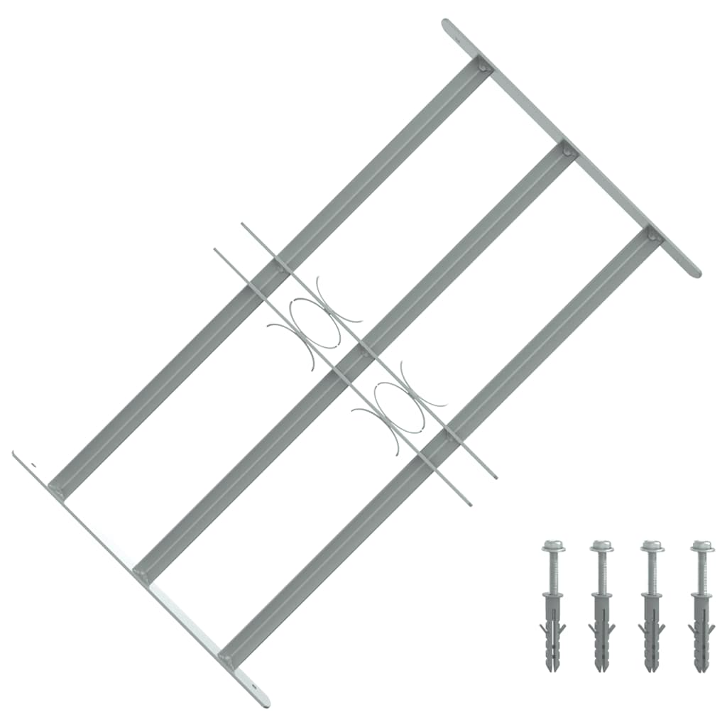 VIDAXL-Fensterschutzschutz mit 3 Cross-Rods 500-650 mm einstellbar