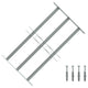 VIDAXL-Fensterschutzschutz mit 3 Cross-Rods 500-650 mm einstellbar