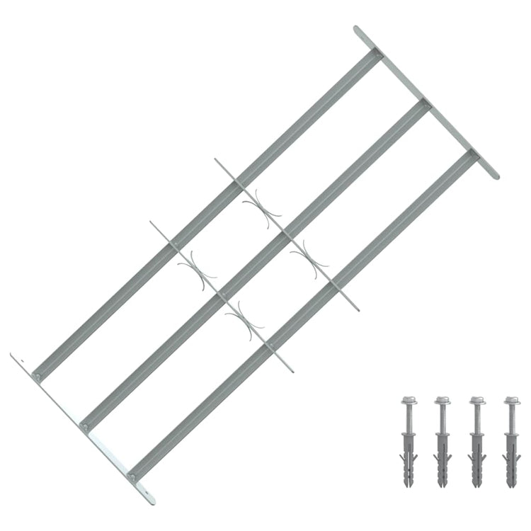 VIDAXL-Fensterschutzschutz mit 3 Cross-Rods 700-1050 mm einstellbar