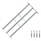 VIDAXL-Fensterschutzschutz mit 3 Cross-Rods 700-1050 mm einstellbar