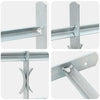 VIDAXL-Fensterschutzschutz mit 3 Cross-Rods 700-1050 mm einstellbar