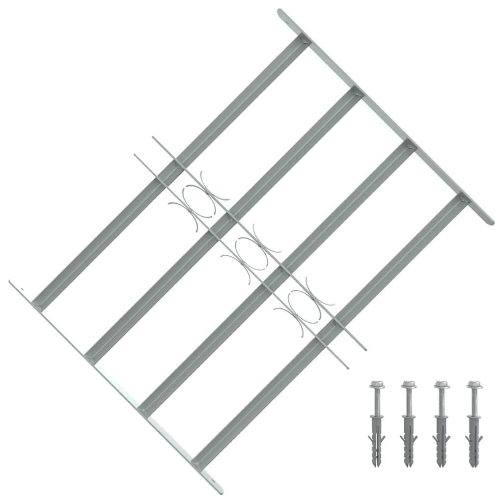 VIDAXL-Fensterschutzschutz mit 4 Cross-Rods 500-650 mm einstellbar