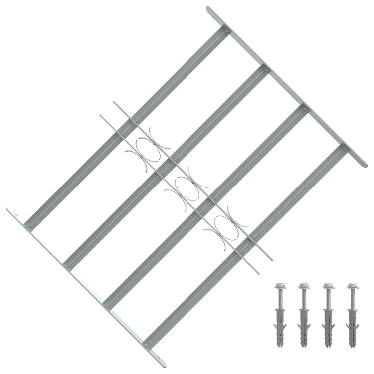 VIDAXL-Fensterschutzschutz mit 4 Cross-Rods 500-650 mm einstellbar