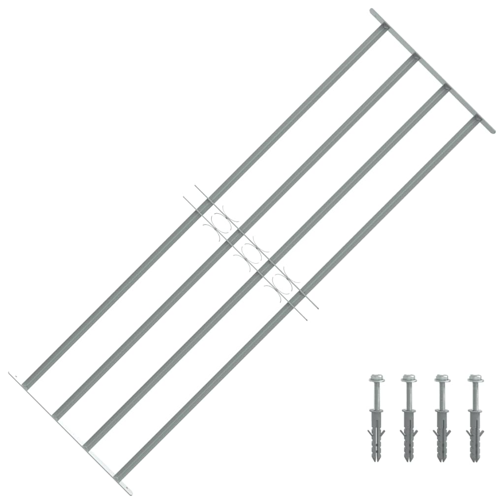 VIDAXL-Fensterschutzschutz mit 4 Cross-Rods 1000-1500 mm einstellbar