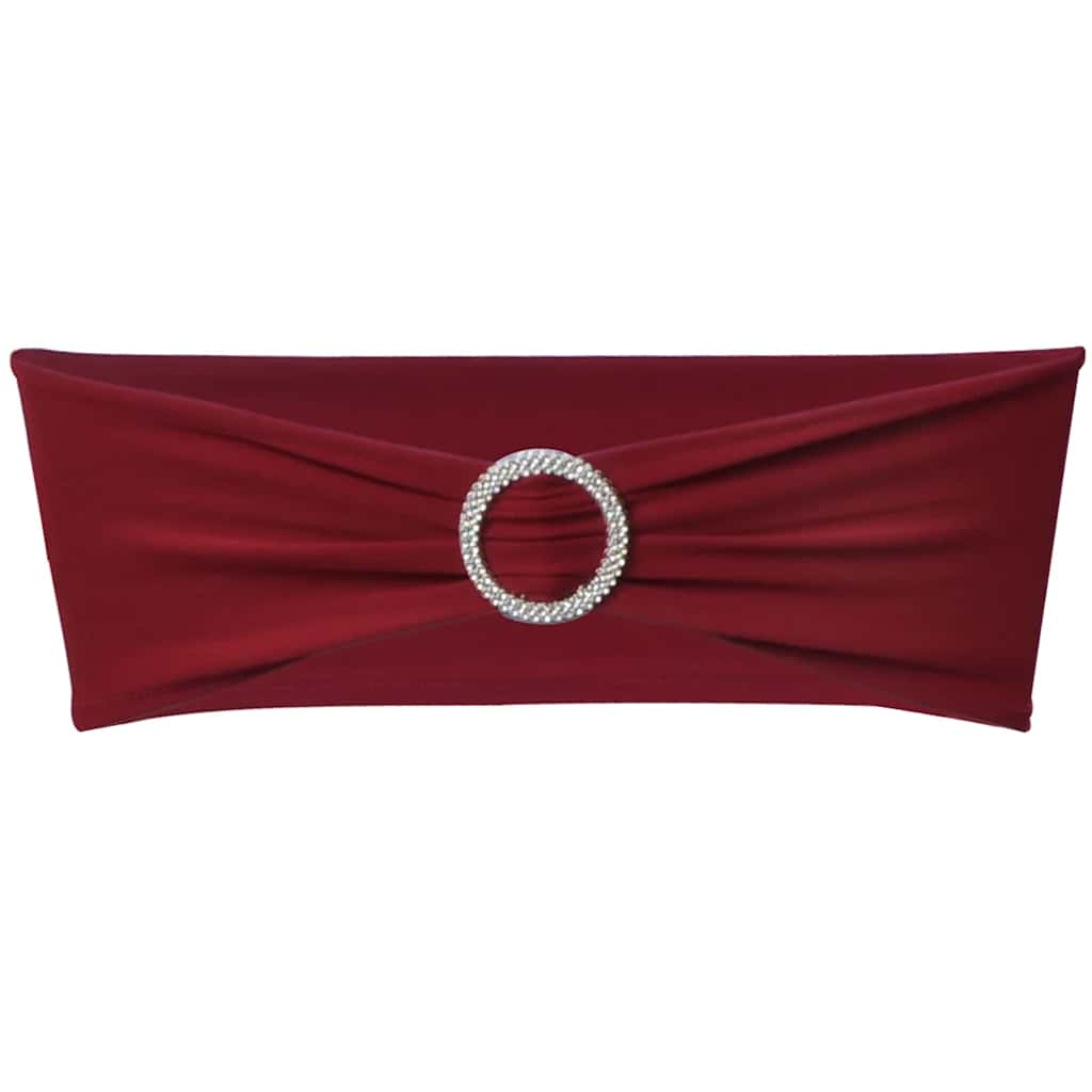 Vidaxl Decorative Stoellint mit einem Diamant 25 Stück (Weinrot)