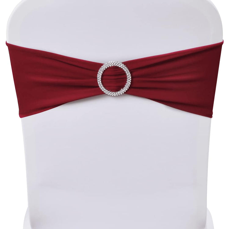 Vidaxl Decorative Stoellint mit einem Diamant 25 Stück (Weinrot)