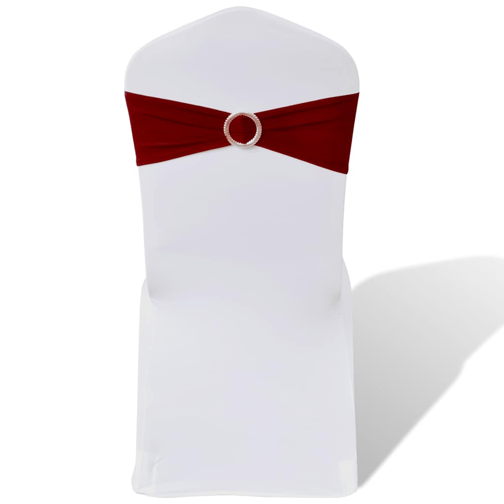 Vidaxl Decorative Stoellint mit einem Diamant 25 Stück (Weinrot)