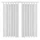 Vidaxl Mikrosatin-Vorhänge mit Ringen 140 x 175 cm 2 Stück (Creme)
