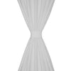 Vidaxl Micro-Satin-Vorhänge mit Ringen 140 x 175 cm 2 Stück (Creme)