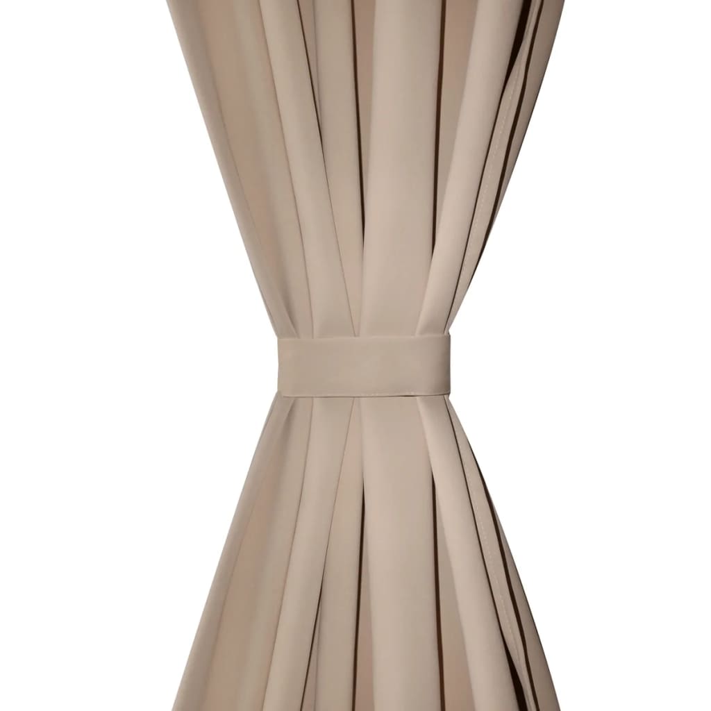 VIDAXL -Vorhänge mit Slots 135 x 245 cm Creme 2 STs