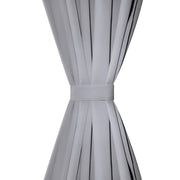 VIDAXL -Vorhänge mit Metallringen 135 x 245 cm 2 Stücke (grau) - afbeelding 3