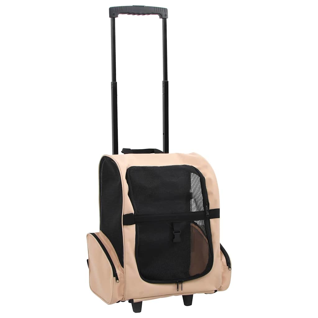 Vidaxl Pet Rolley faltbar beige