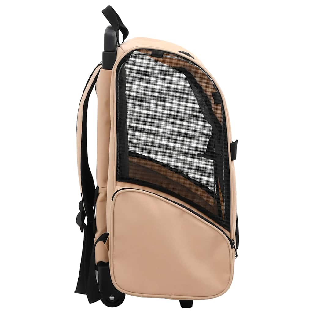 Vidaxl Pet Rolley faltbar beige