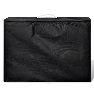 Vidaxl Faltbare Massage Tabelle 2 Zonen mit Holzrahmen (Creme)