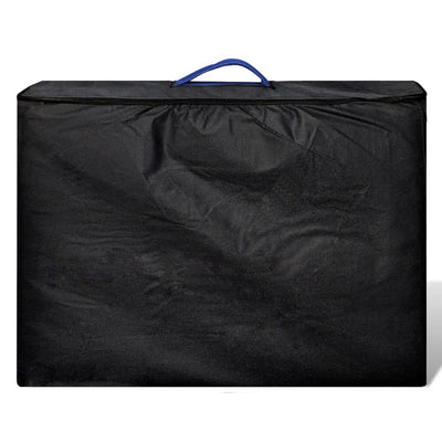 Vidaxl Faltbare Massage Tabelle 3 Zonen mit Holzrahmen (blau)
