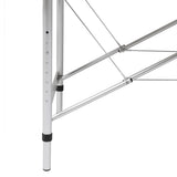 VIDAXL FALTBE MASSAGE TABELLE 3 Zonen mit Aluminiumrahmen (rot) - afbeelding 2