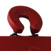 VIDAXL FALTBE MASSAGE TABELLE 3 Zonen mit Aluminiumrahmen (rot)