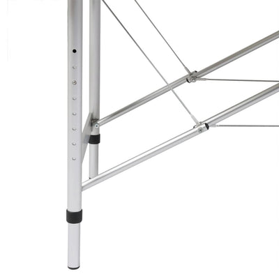 VIDAXL Faltbare Massage Tabelle 3 Zonen mit Aluminiumrahmen (schwarz)