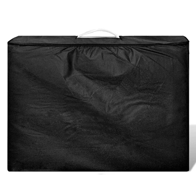 Vidaxl Faltbare Massage Tabelle 4 Zonen mit Holzrahmen (Creme)
