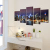 VIDAXL -Leinwand Wanddruck Set farbenfrohe York Skyline 200 x 100 cm
