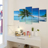 Vidaxl Canvas Walldruck Sandstrand mit Palme 200 x 100 cm