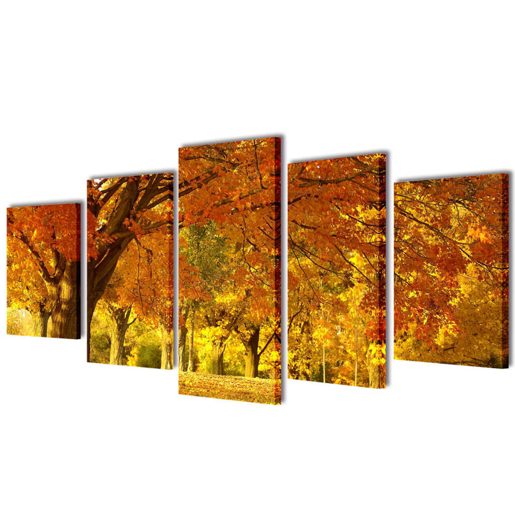 VIDAXL -Leinwand -Wanddruckdruck Set ESDOORN 200 x 100 cm