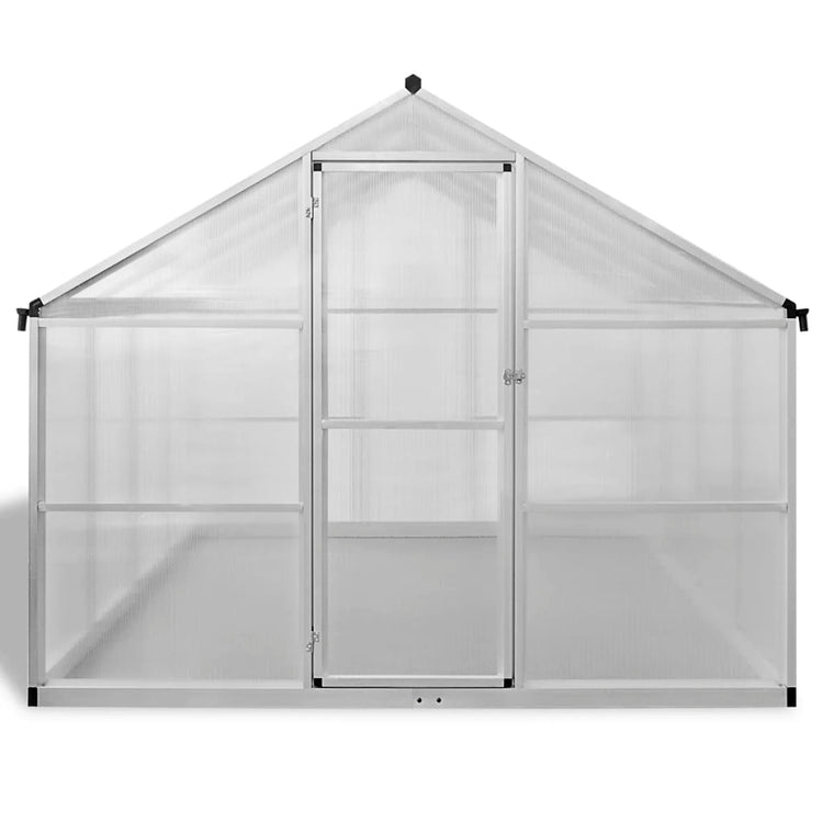 Vidaxl Tuinkas mit Basisrahmen 6,05 m² verstärktes Aluminium