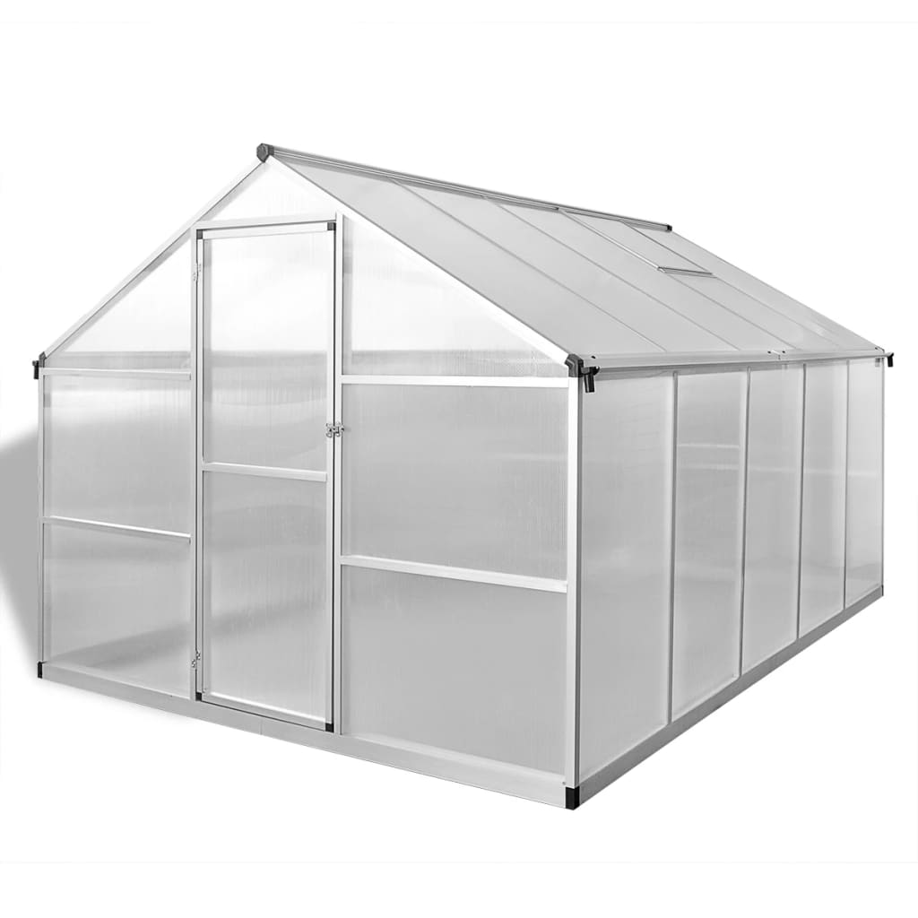 Vidaxl Tuinkas mit Basisrahmen 7,55 m² verstärktes Aluminium