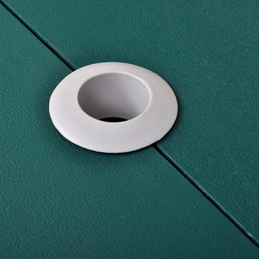 Vidaxl Camping -Tisch mit vier Stühlen extra leichte Aluminium zusammenklappbar (grün)