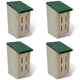 Vidaxl Butterfly Schrank 14 x 15 x 22 cm (Set von 4)